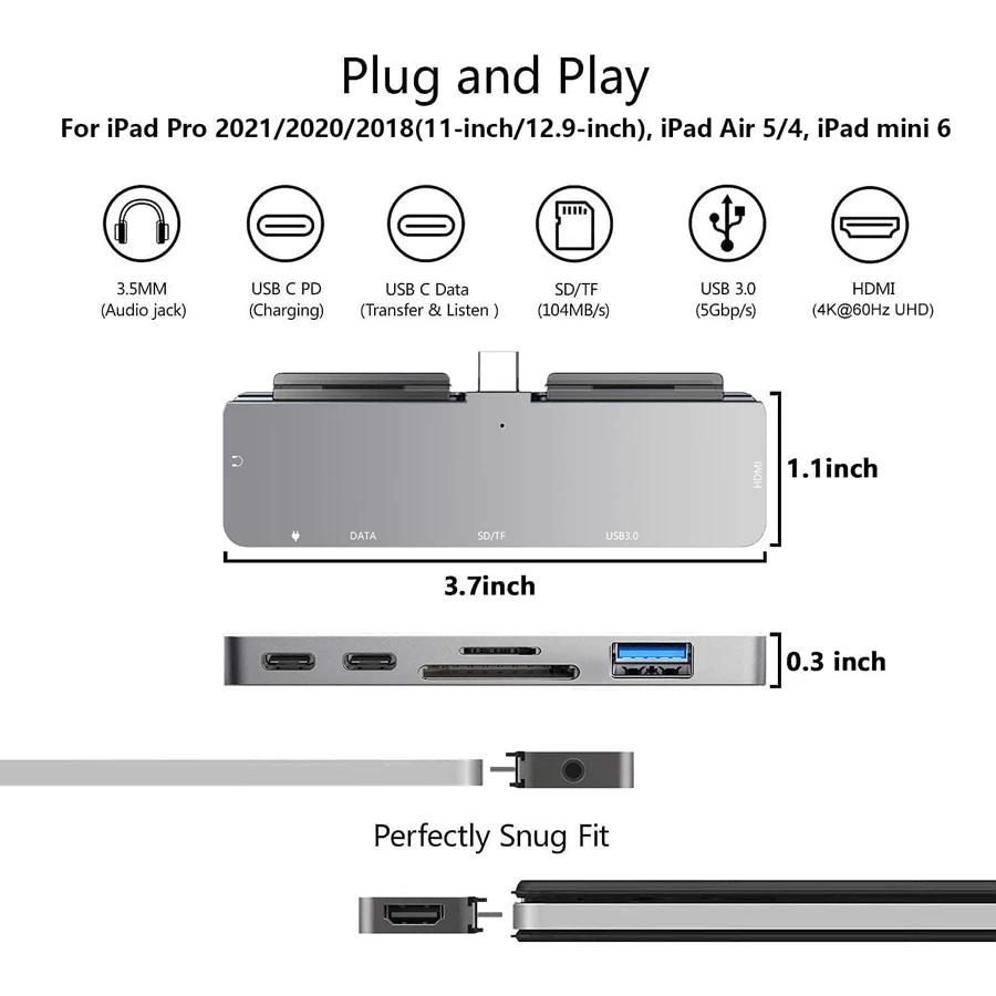 ְ  USB 3.1 c 4K HDMI  Ȯ 3.5MM  , TF/SD ī  PD  ̼  й ˷̴